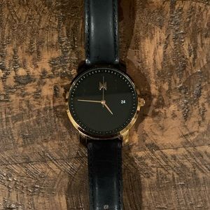 MVMT Boulevard Watch Black and Rose Gold